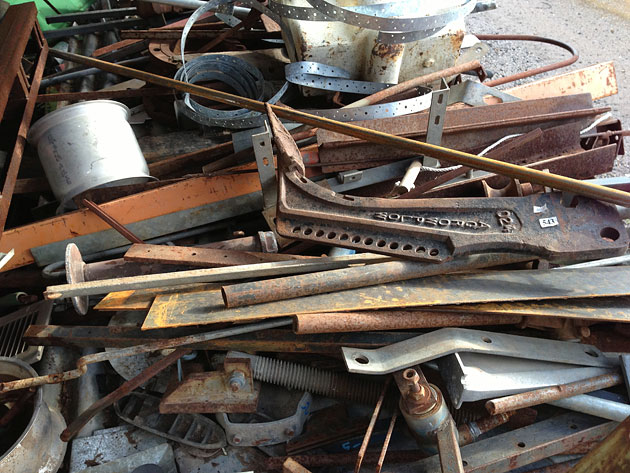 Recycled metal, salvage