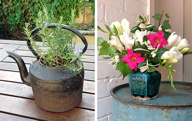Use vintage containers to create simple gifts
