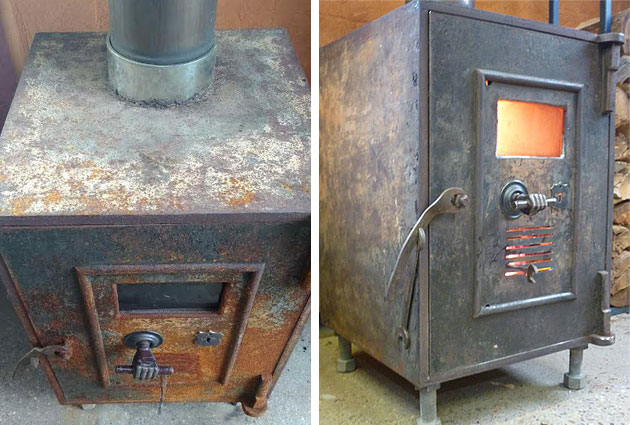 Upcycled safe heater