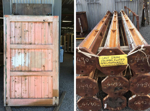 Secondhand doors and industrial salvage, The Salvage Yard, Castlemaine