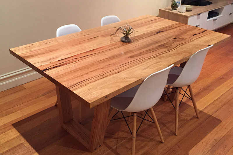 Recycled timber table by Just Eco, Melbourne