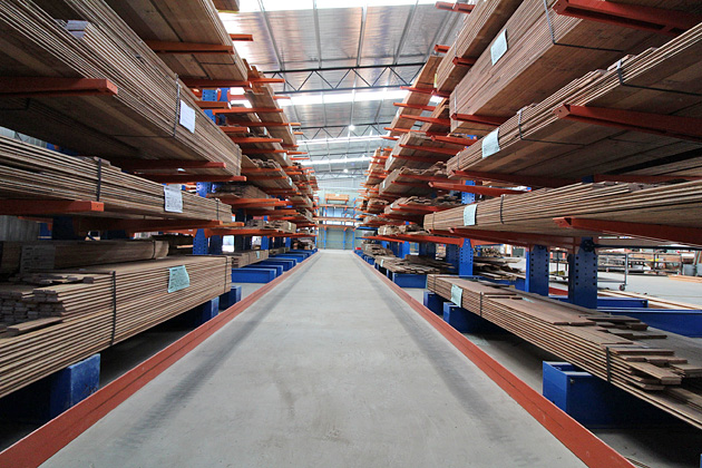Recycled timber stacks, Hughes Renovators Paradise, Melbourne