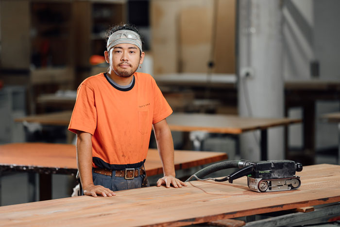 Furniture maker at Thor's Hammer, Canberra