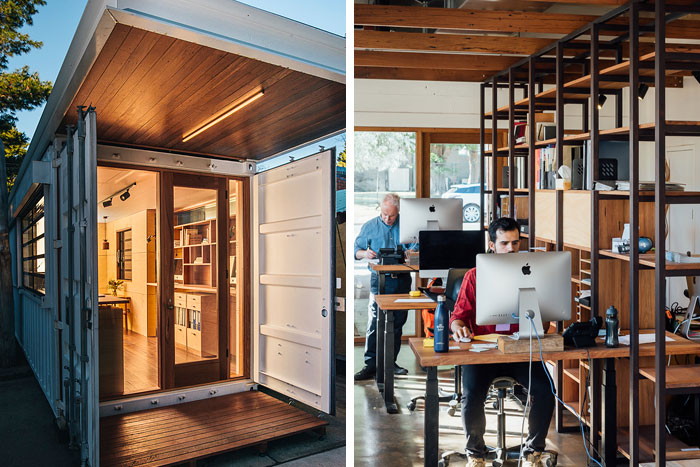 Design and sales office, Thor's Hammer, Canberra. Recycled timber furniture and sales.