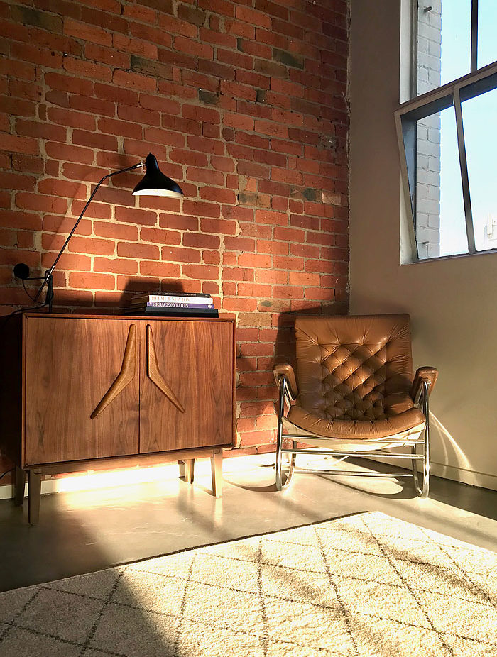 Mid century sideboard and 70s Noboru Nakamura for Ikea rocking chair, Meubel Melbourne