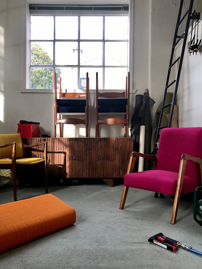 Restoring and reupholstering mid century furniture, Meubel Melbourne