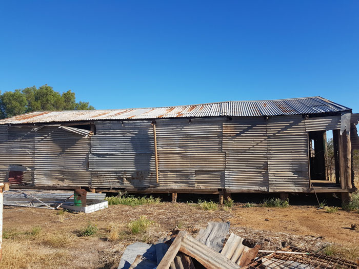 Old shearing shed before deconstruction to reuse materials, Victoria