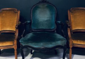 Vintage chair upholstery