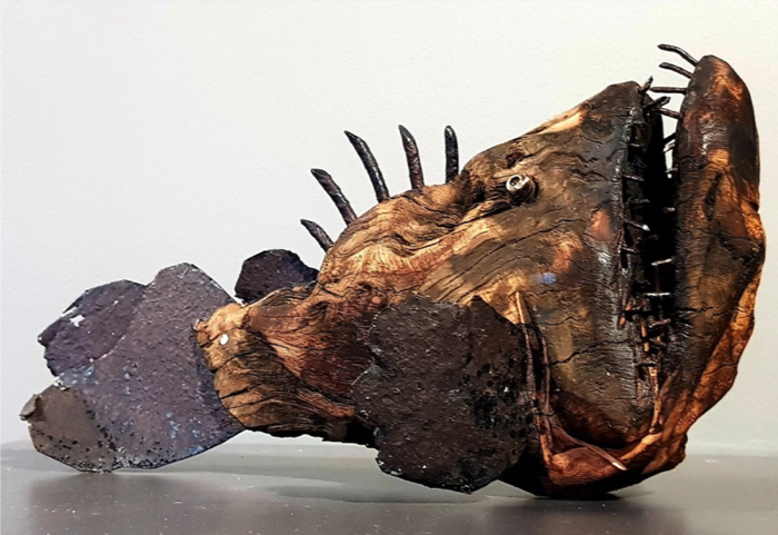 animal sculptures fish