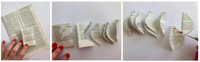 Recycled paper Christmas decoration